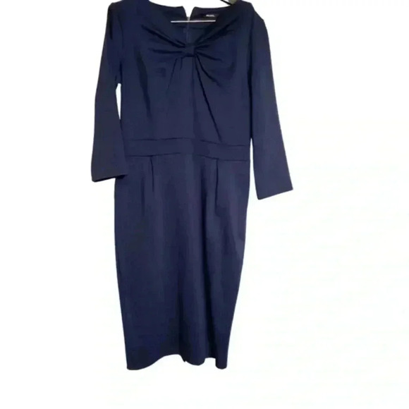 (2 for $15) MIUSOL Women's Blue Dress- Midi- Size Large - with Bow - Picture 2 of 14